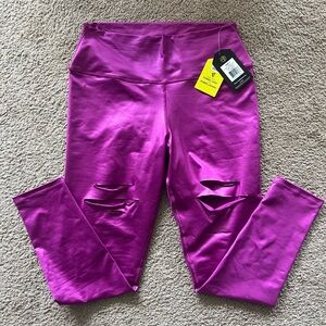 New Zumba Transform High Waisted Slashed Ankle Leggings